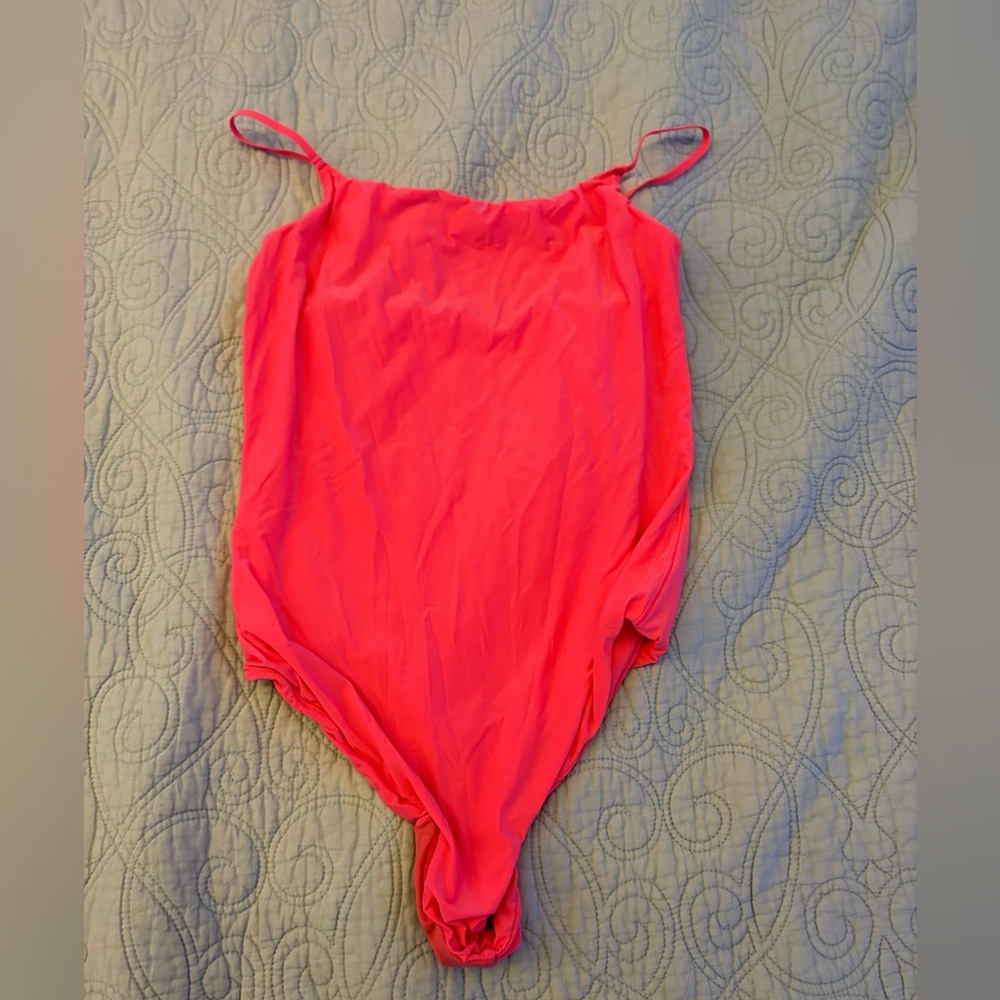 Aerie Bright Pink Bodysuit